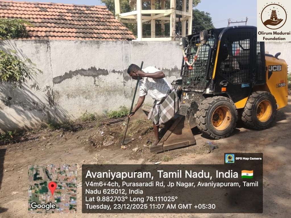 Avaniyapuram JCB work - During
