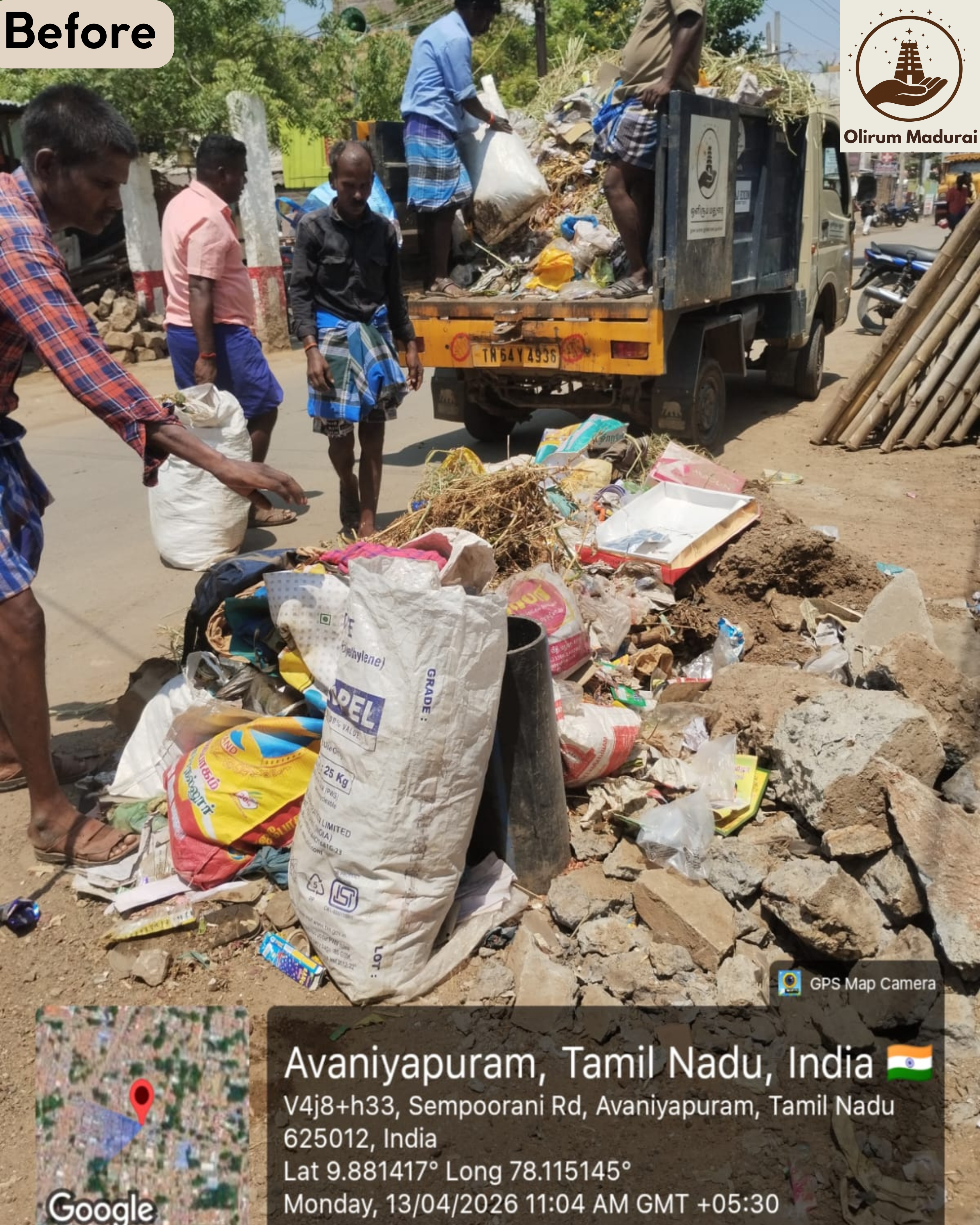 Sempoorani Rd cleanup - Before