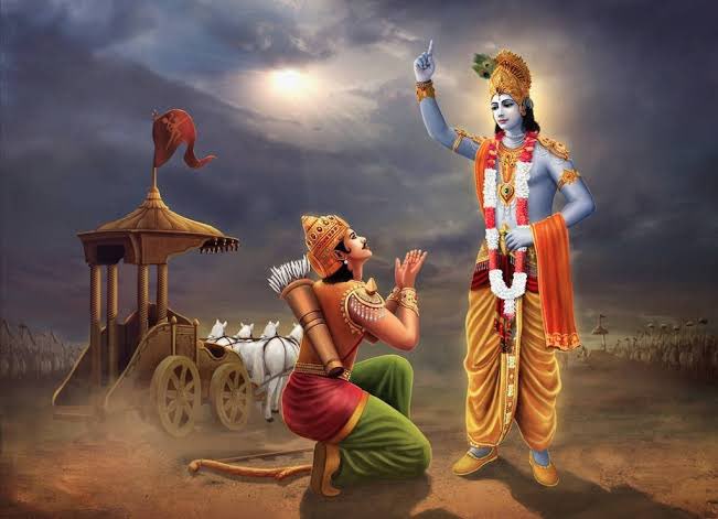 Krishna and Arjuna
